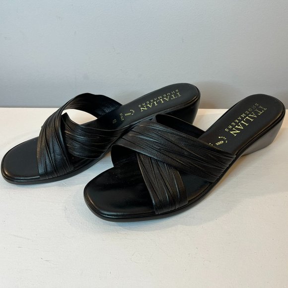 Italian Shoemakers Women's 168 Wedge Slide Sandals - Size 10 - Picture 3 of 4